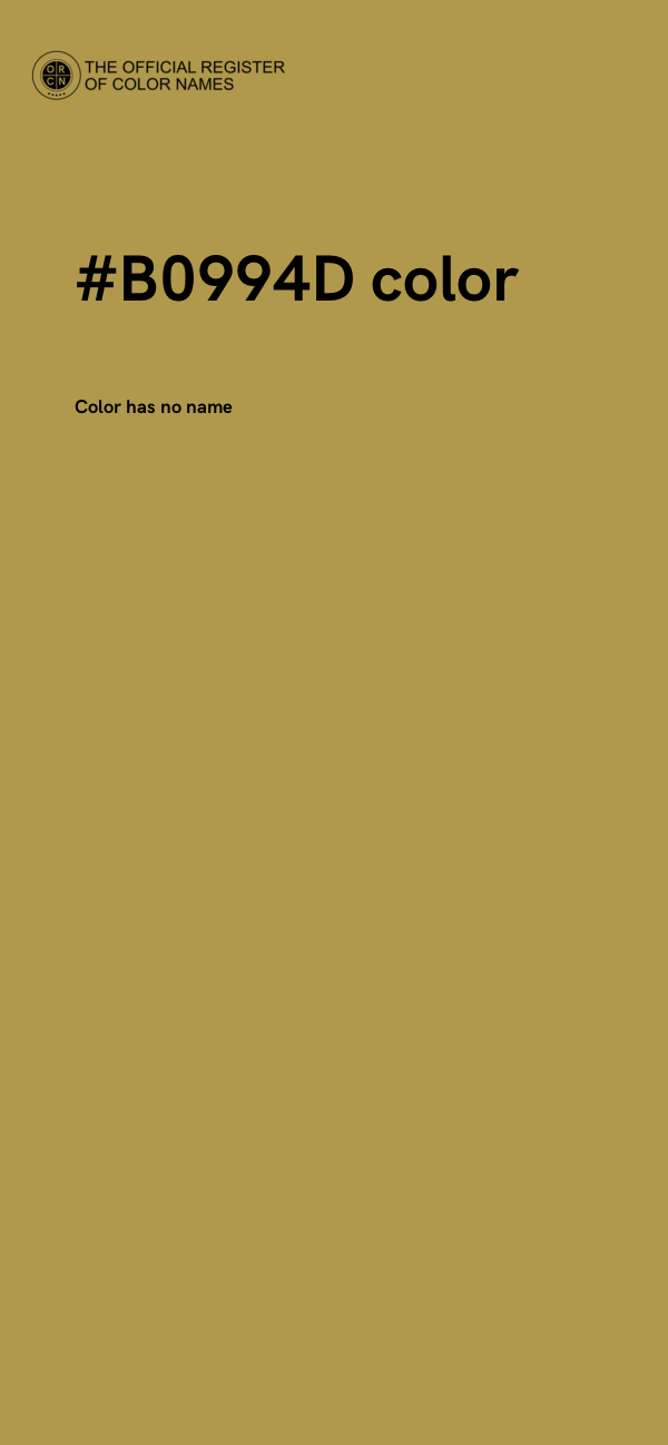 #B0994D color image