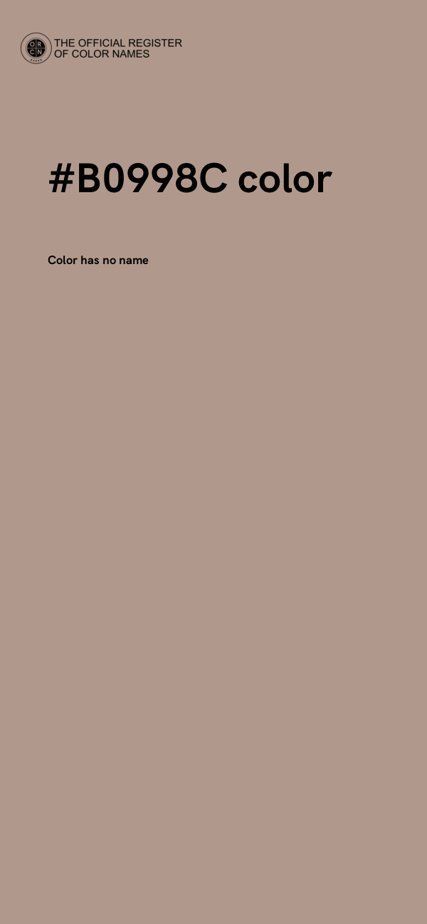 #B0998C color image