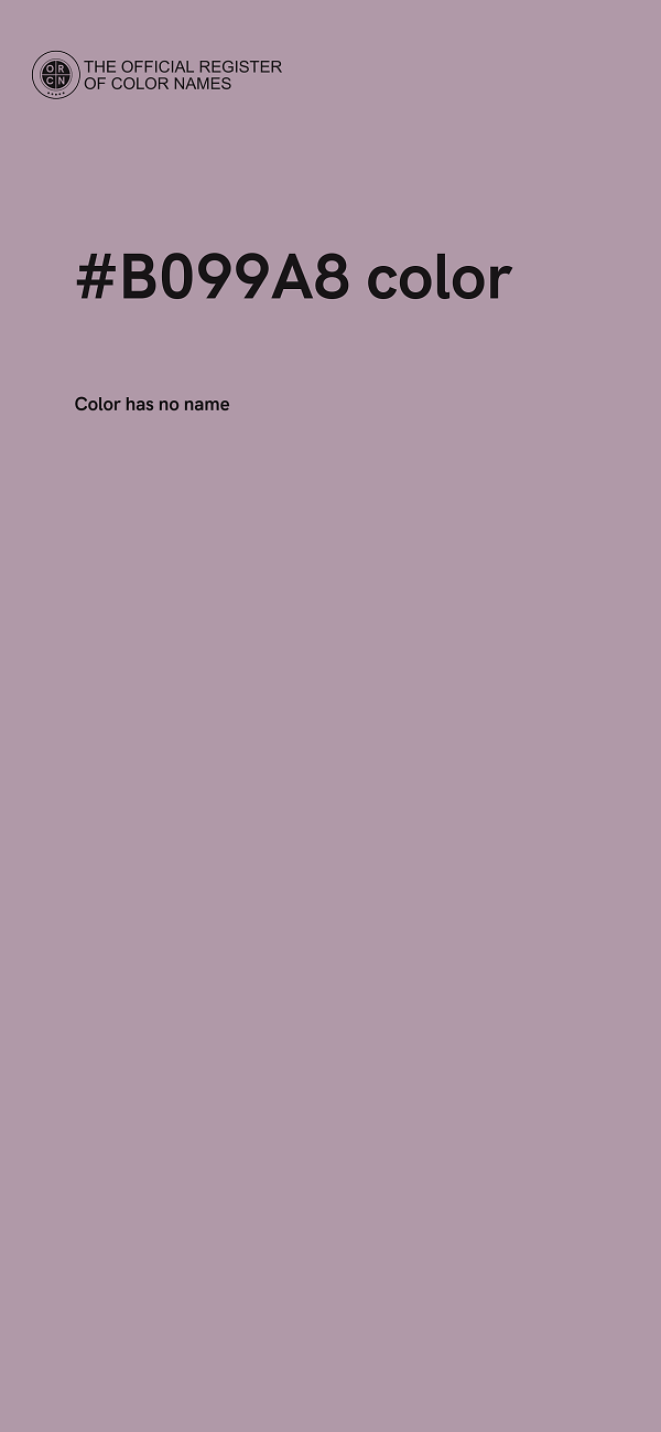 #B099A8 color image