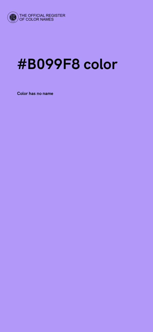 #B099F8 color image