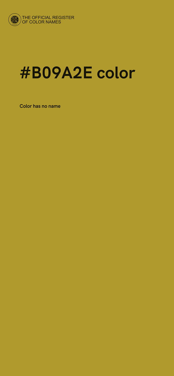 #B09A2E color image