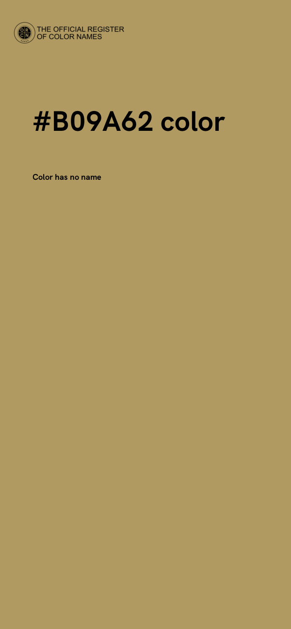 #B09A62 color image