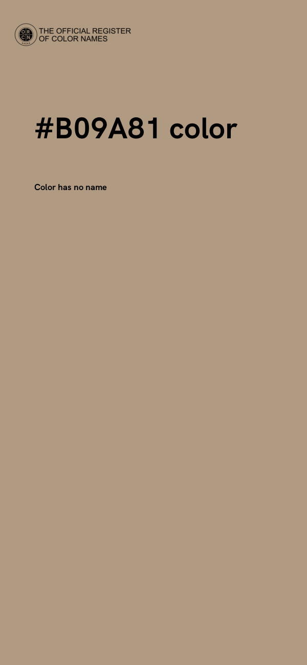 #B09A81 color image