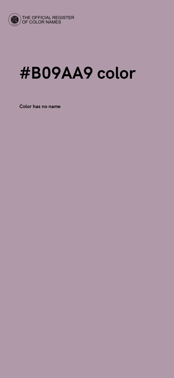 #B09AA9 color image