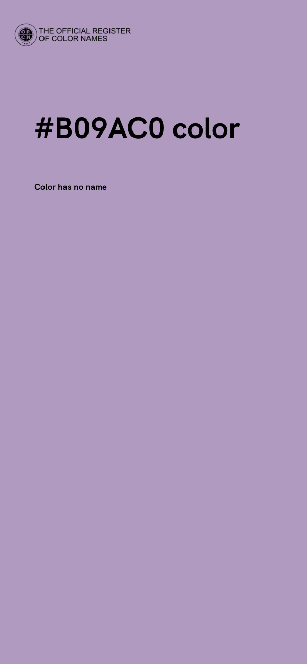 #B09AC0 color image