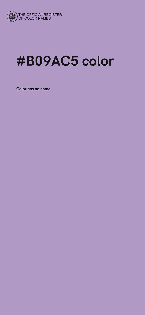 #B09AC5 color image