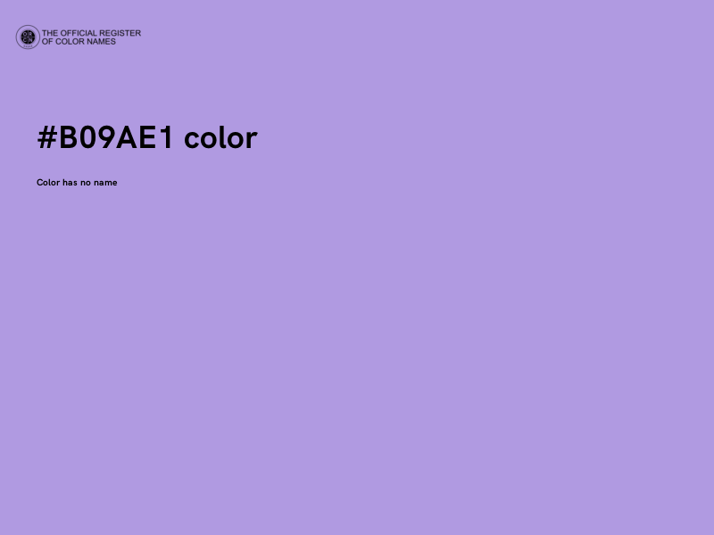 #B09AE1 color image