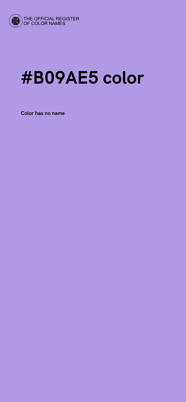 #B09AE5 color image