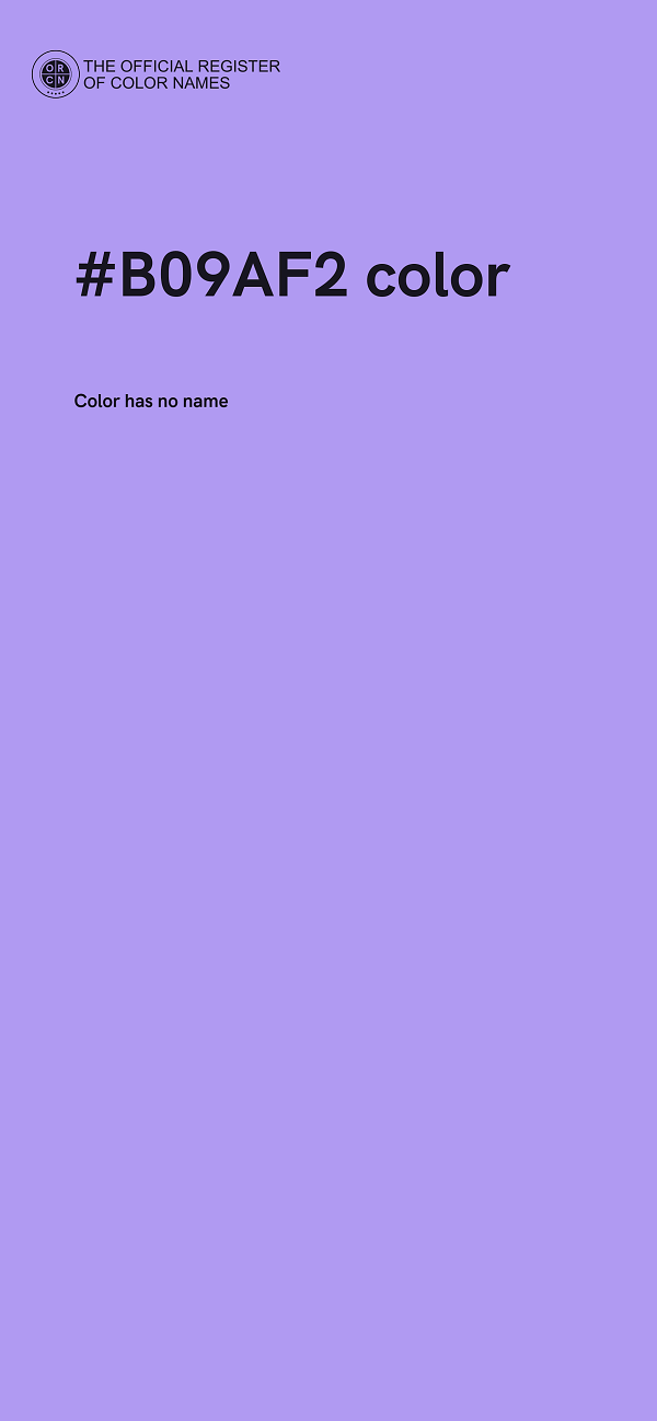 #B09AF2 color image