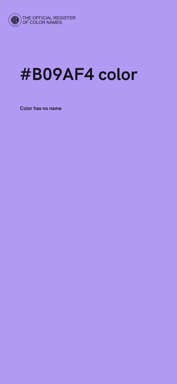 #B09AF4 color image
