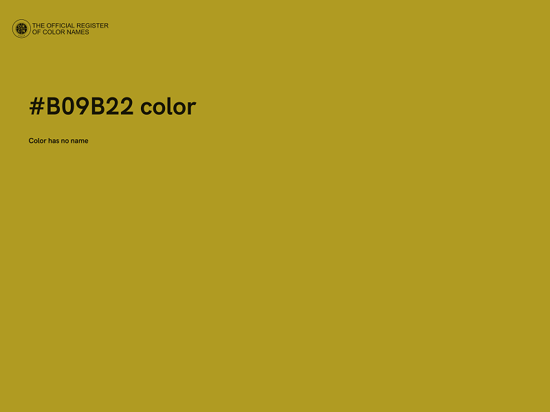 #B09B22 color image