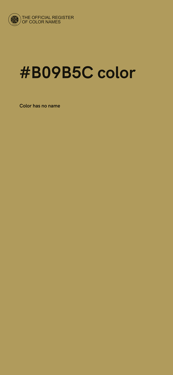 #B09B5C color image