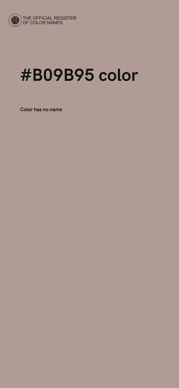 #B09B95 color image