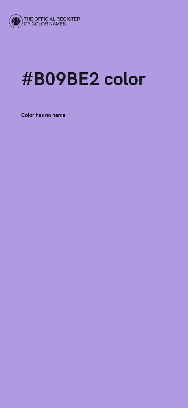 #B09BE2 color image