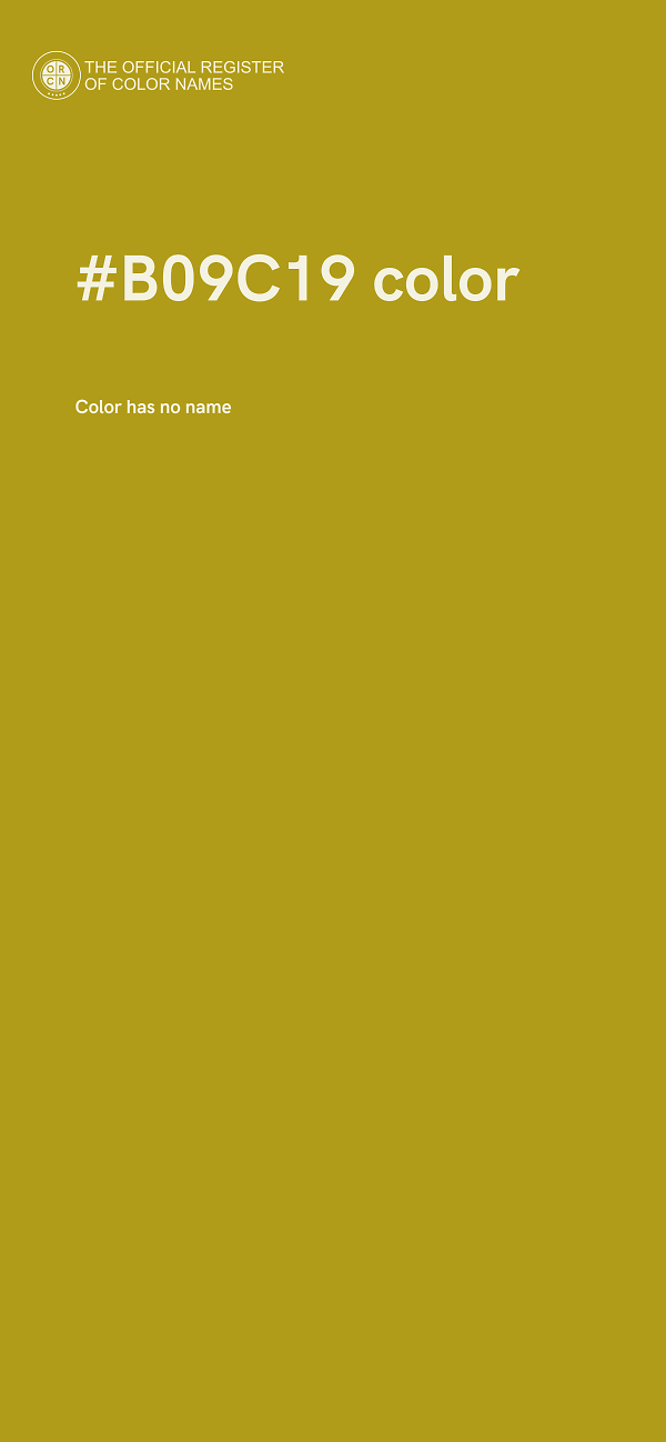 #B09C19 color image