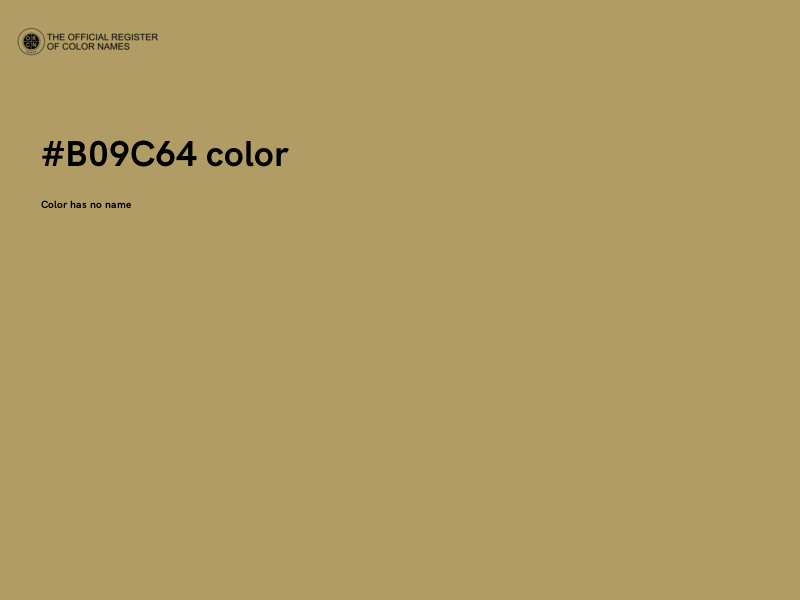 #B09C64 color image
