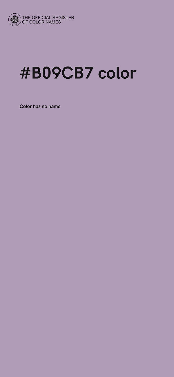 #B09CB7 color image