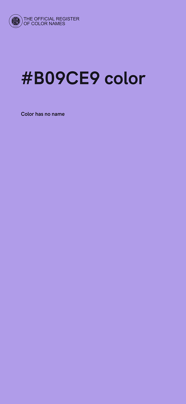 #B09CE9 color image