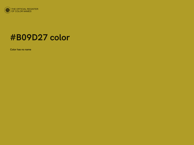 #B09D27 color image