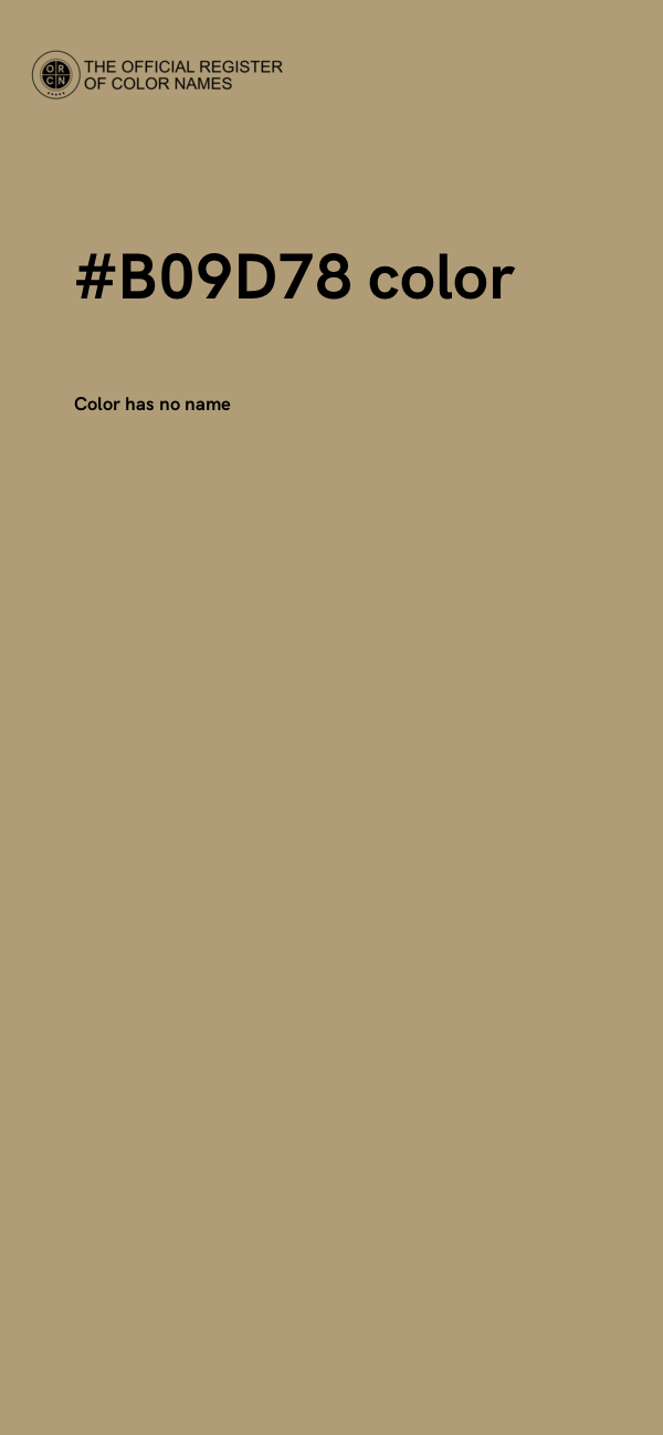 #B09D78 color image