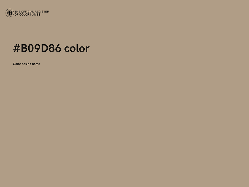 #B09D86 color image