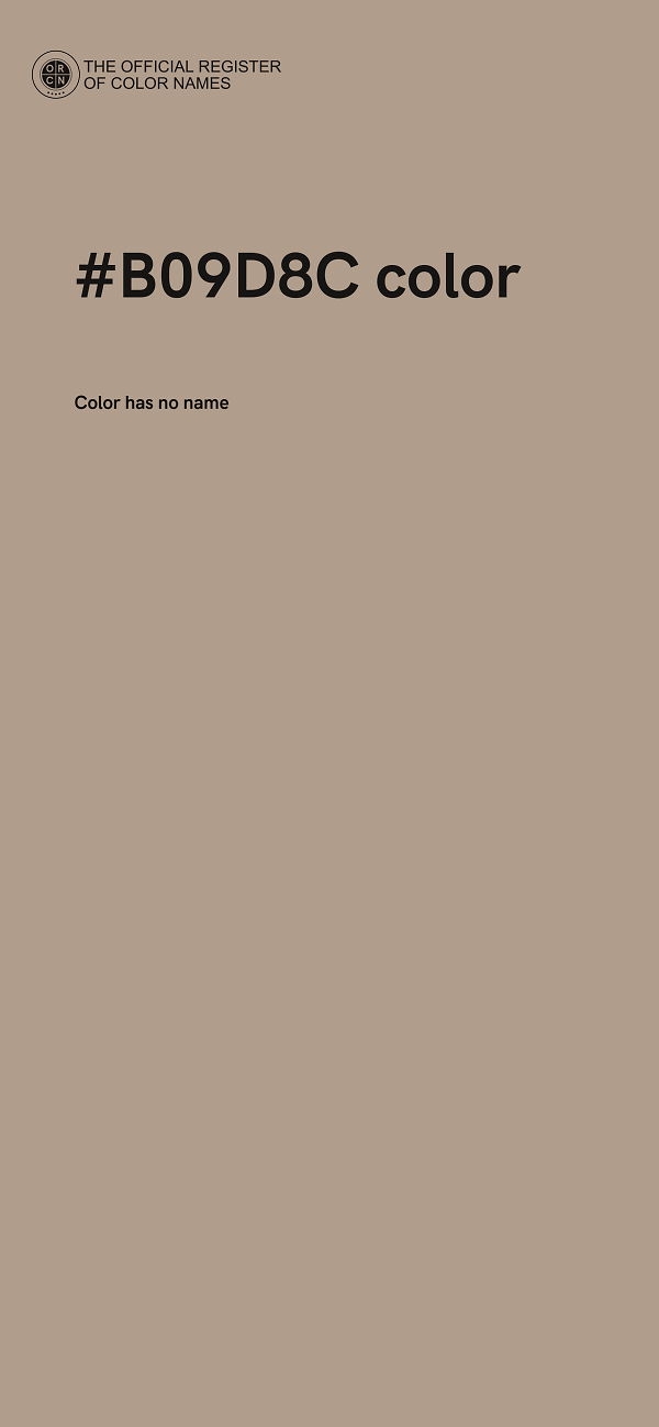 #B09D8C color image