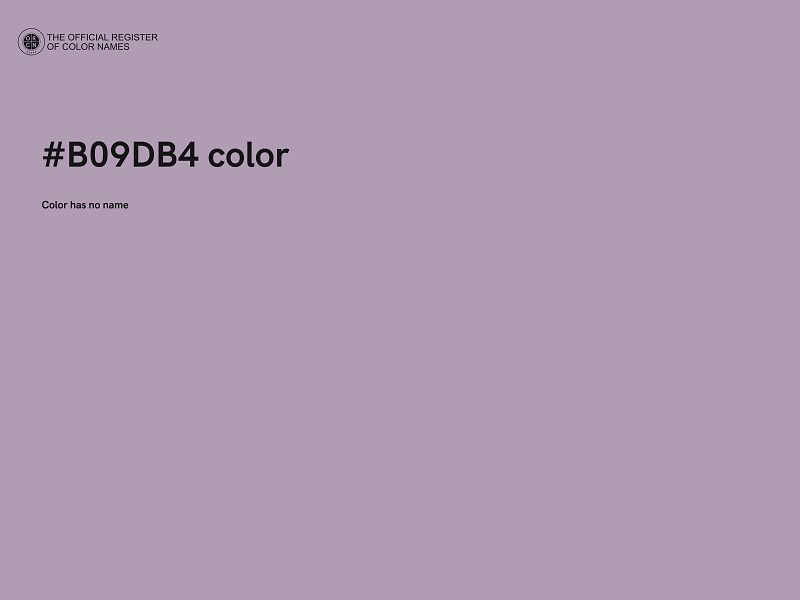 #B09DB4 color image