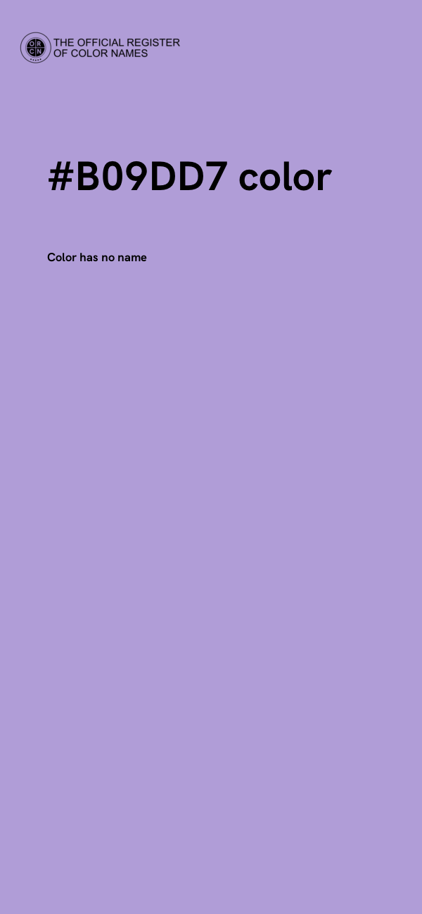 #B09DD7 color image