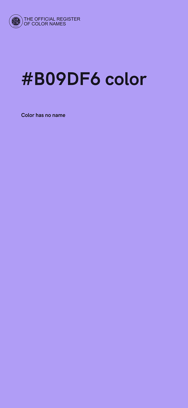 #B09DF6 color image
