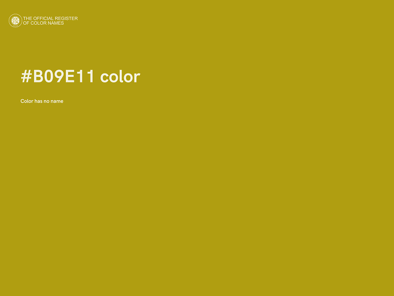 #B09E11 color image