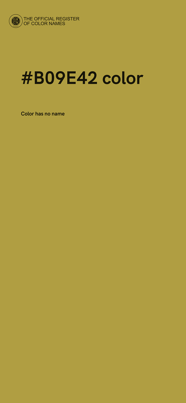#B09E42 color image