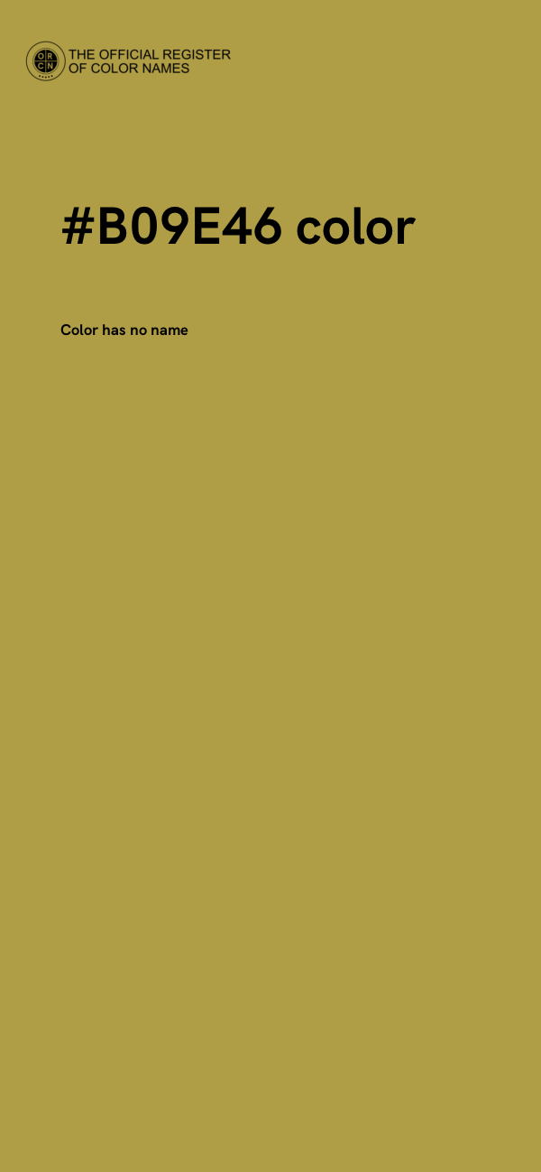 #B09E46 color image
