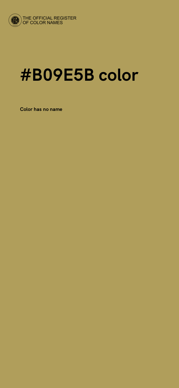 #B09E5B color image