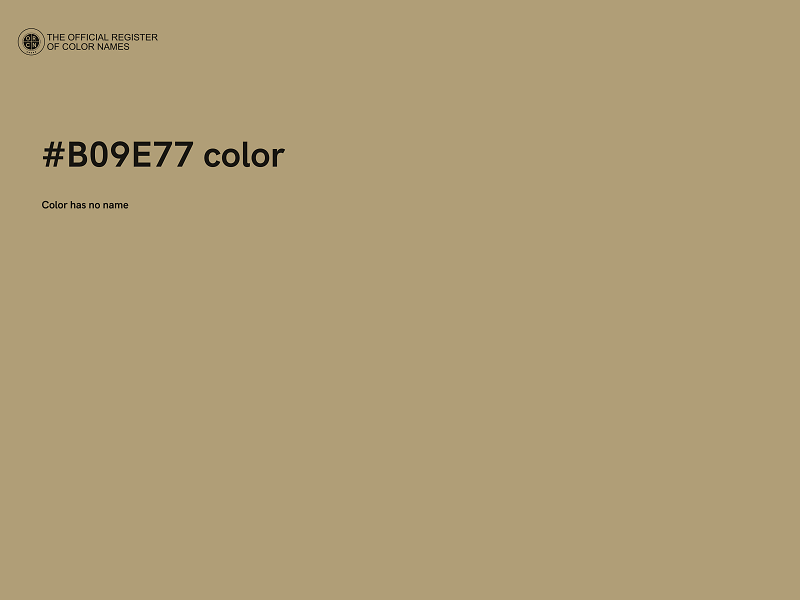 #B09E77 color image