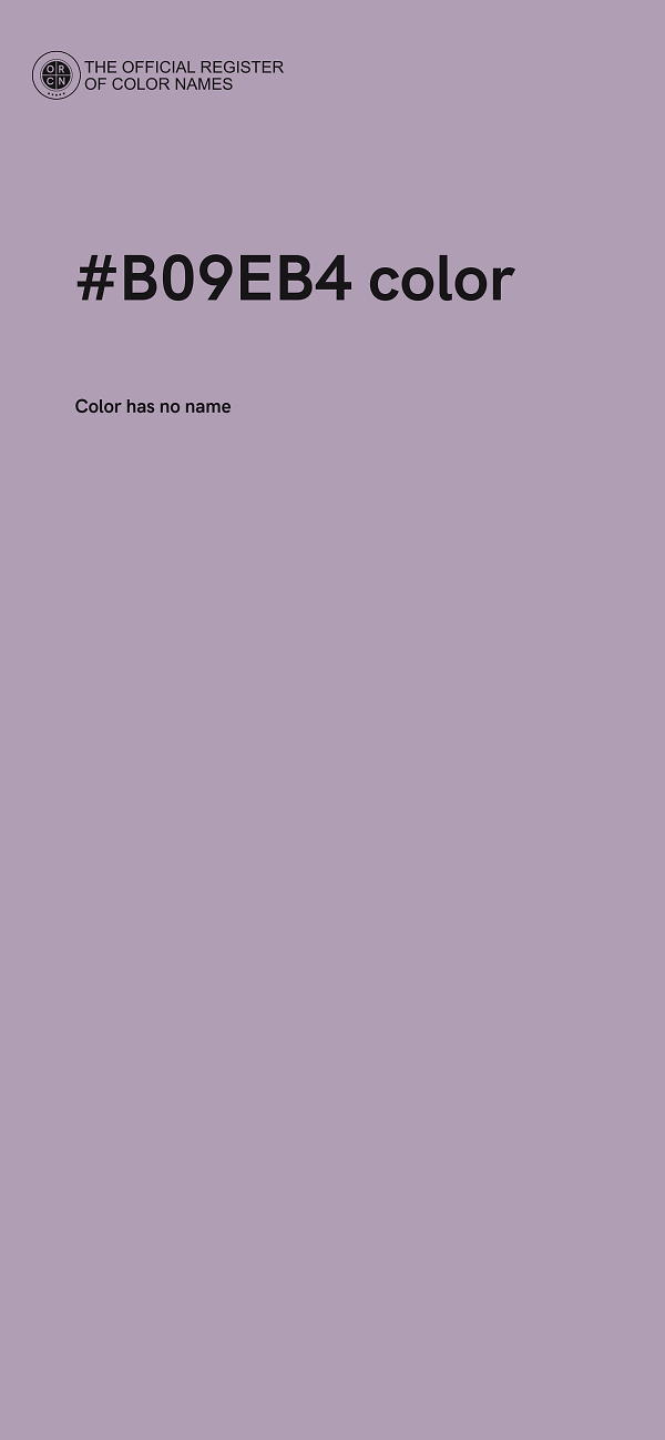 #B09EB4 color image