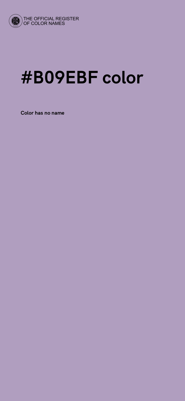 #B09EBF color image