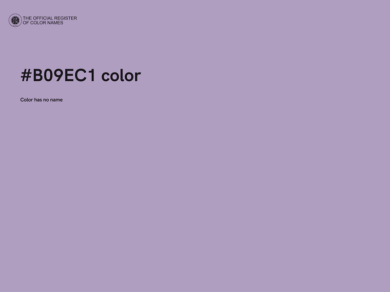 #B09EC1 color image