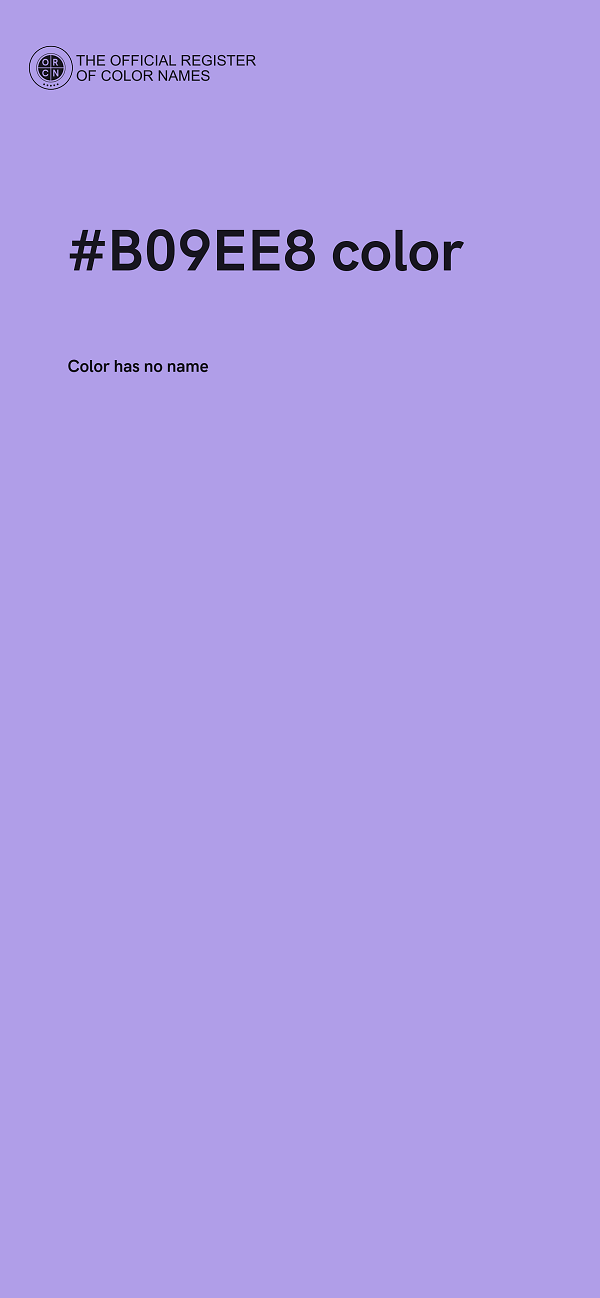 #B09EE8 color image