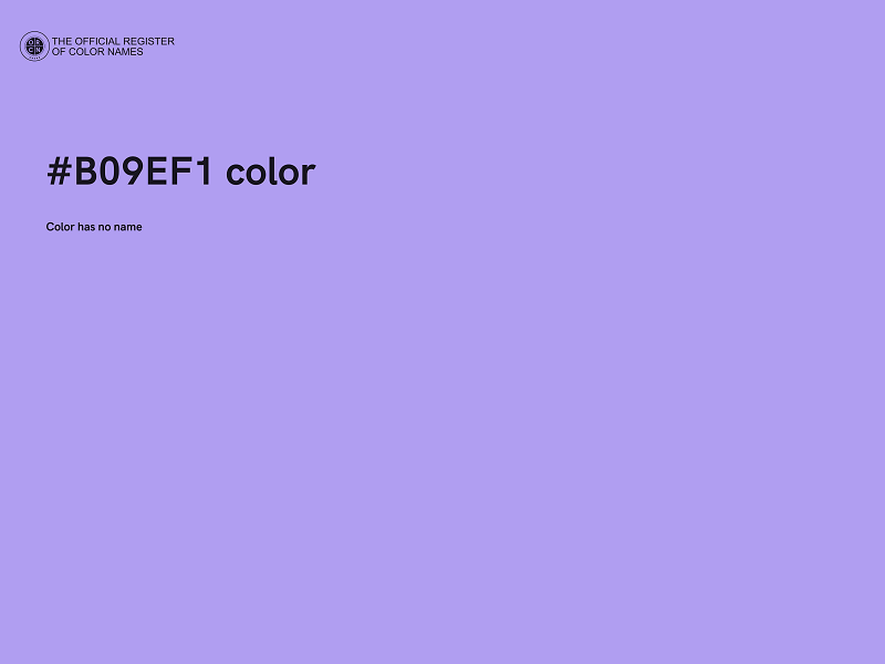 #B09EF1 color image