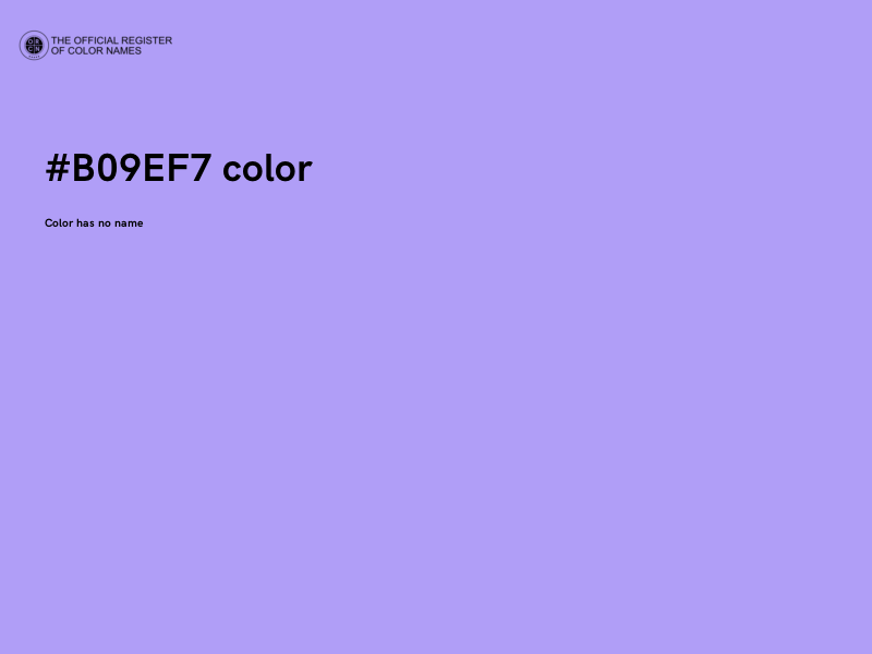 #B09EF7 color image