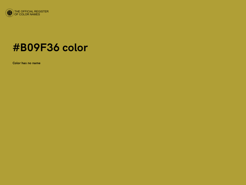#B09F36 color image