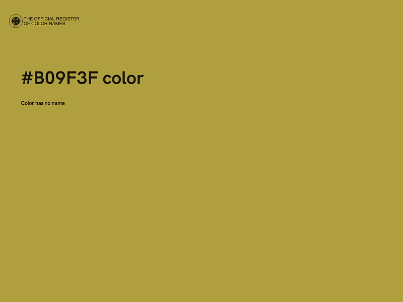 #B09F3F color image