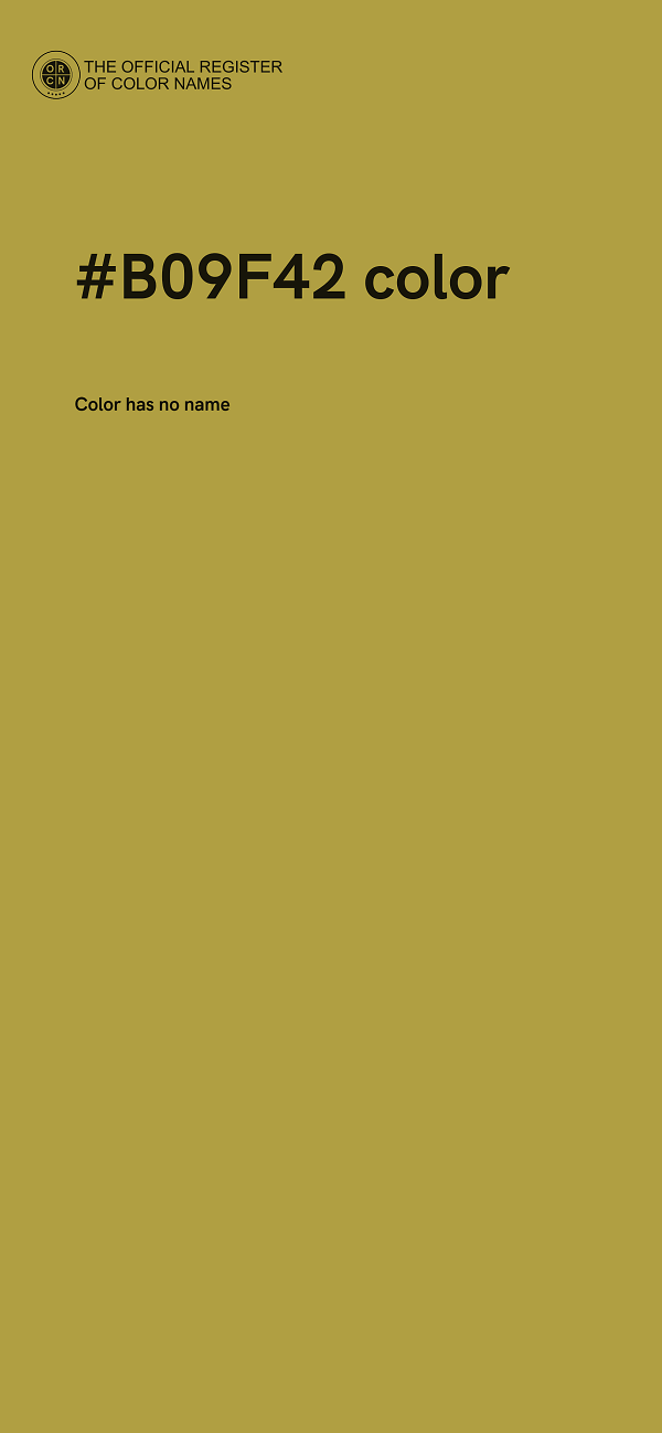 #B09F42 color image