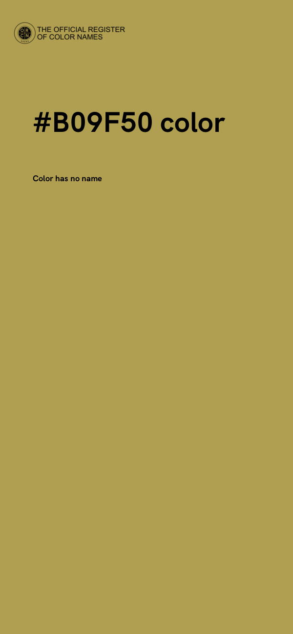 #B09F50 color image