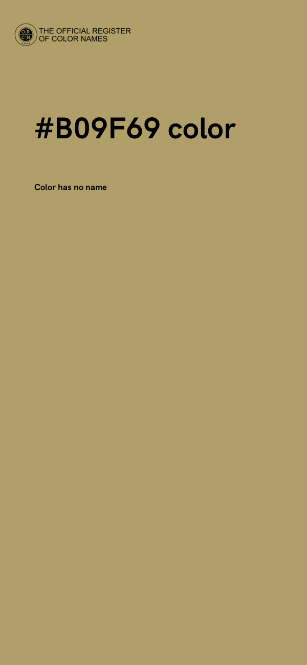 #B09F69 color image