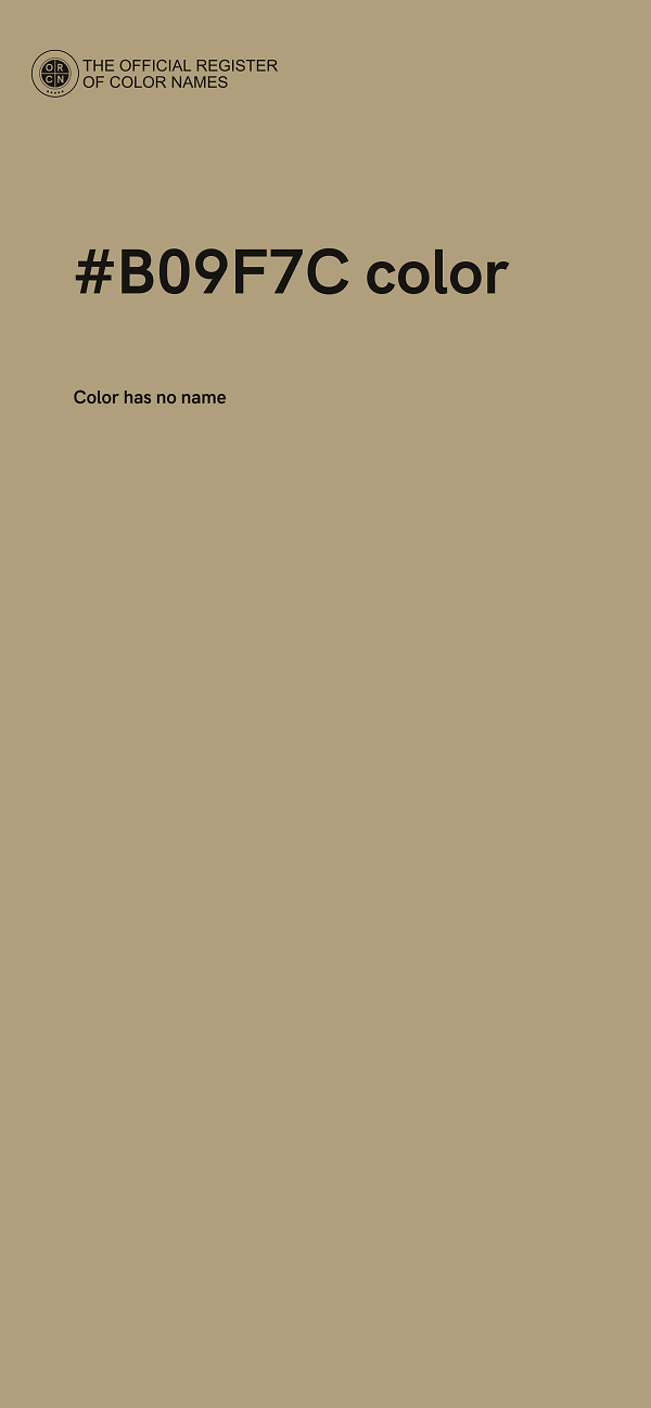 #B09F7C color image