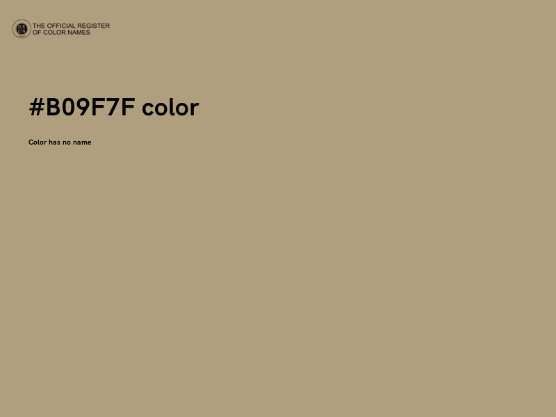 #B09F7F color image