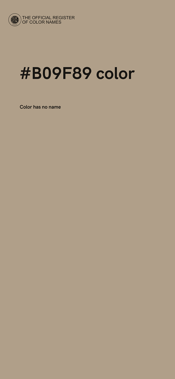 #B09F89 color image