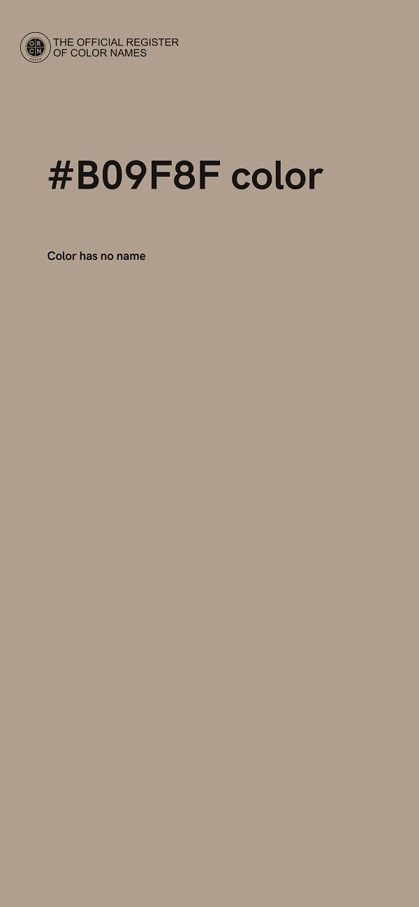 #B09F8F color image