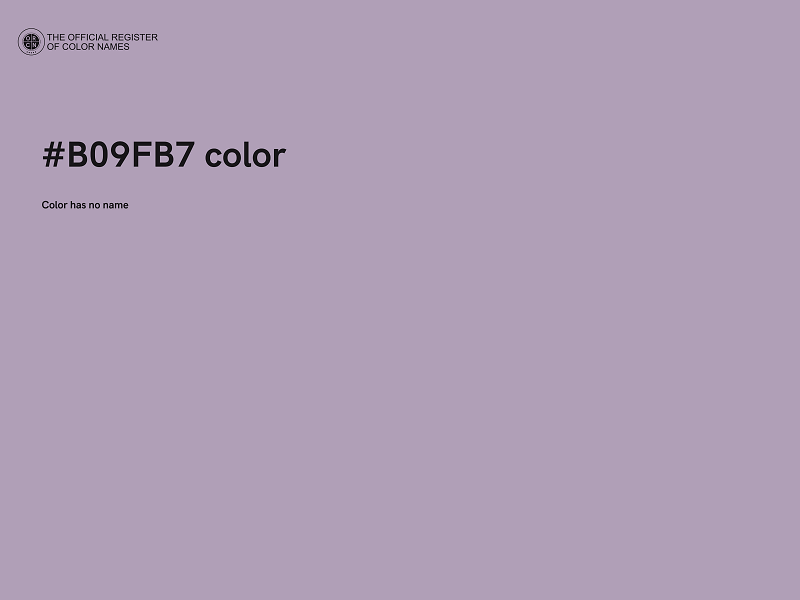 #B09FB7 color image